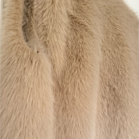 Zara Faux Fur Vest in Beige - Picture 7 of 7